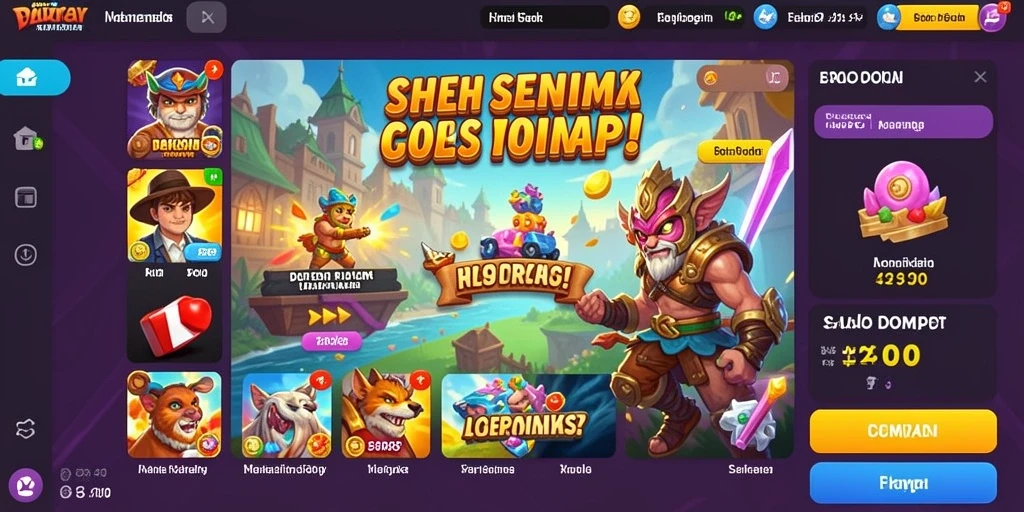 Tampilan awal yang menawan dengan karakter yang unik.