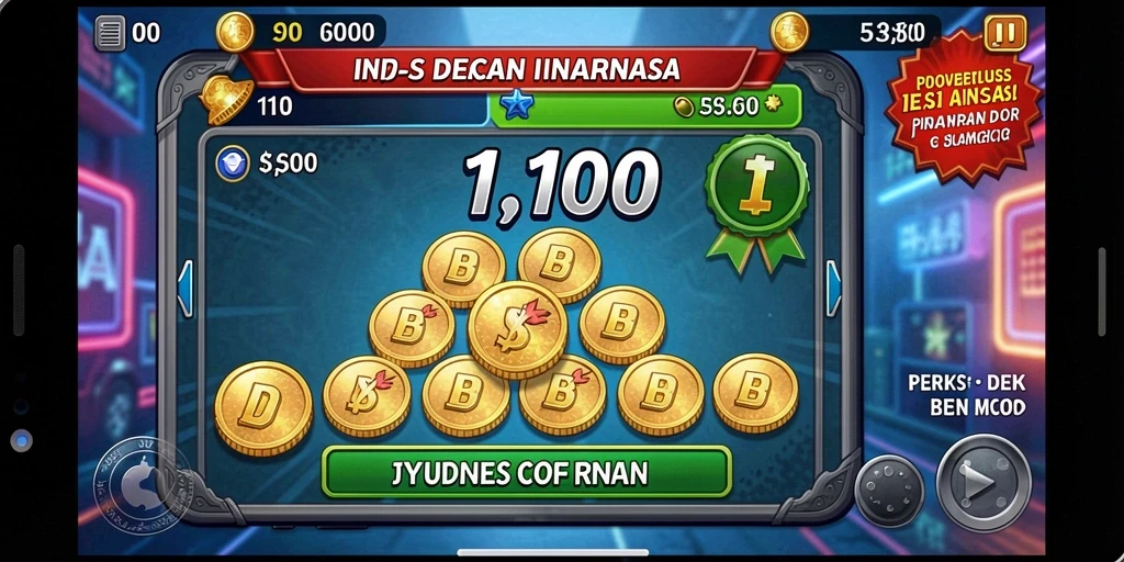 Screenshot fitur bonus harian yang menarik.