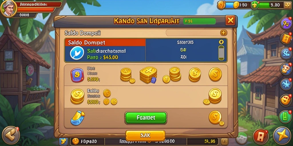 Tampilan menarik dengan tema permainan yang beragam.
