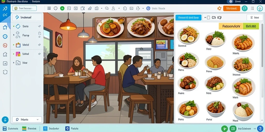 Tampilan awal permainan dengan karakter utama siap petualangan.
