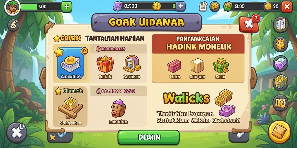 Tampilan antarmuka yang menarik dan user-friendly.